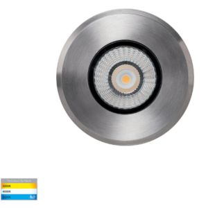 KLIP 7W TRI-COLOUR LED 12V 316 S/S INGROUND UPLIGHTER (HV1831T-12V)