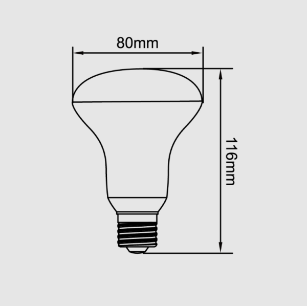 LED 10W R80 GLOBE B22 (3000K\5000K) - OMNI - Image 2