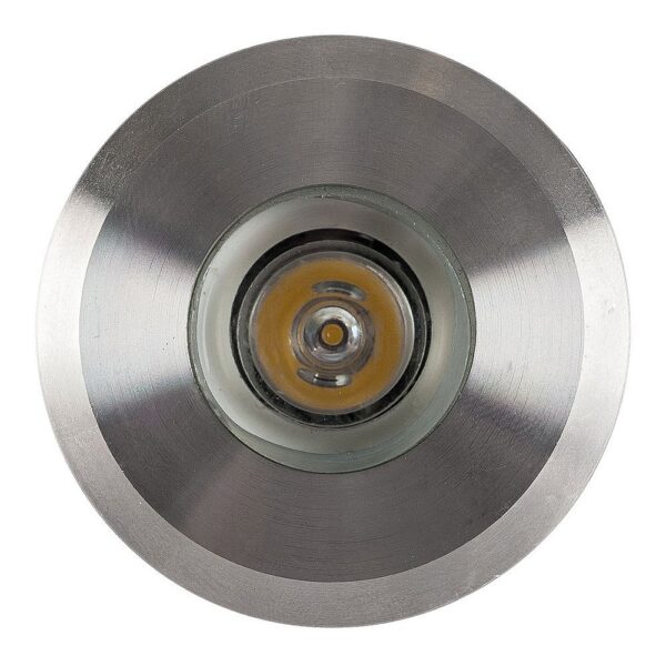 MINI OLLO 1W 12V LED MINI INGROUND/STEP LIGHT 5000k- 316 STAINLESS STEEL (HV2892C)