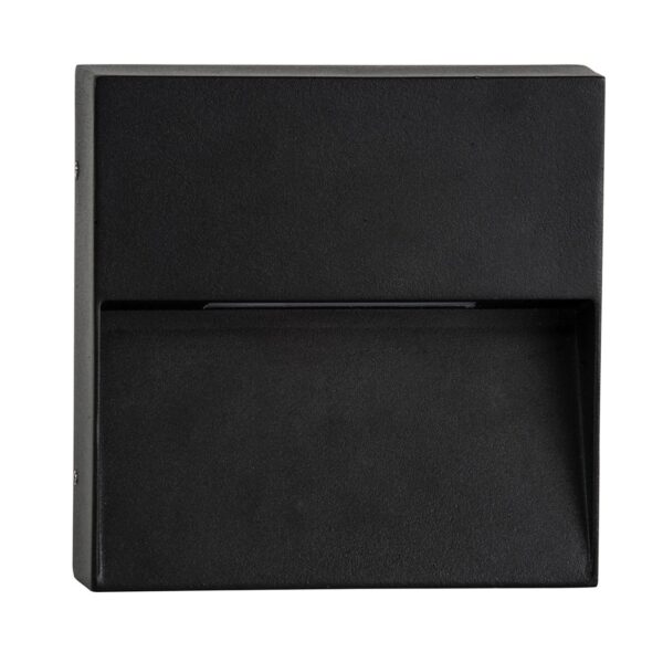 VIRSMA SQUARE 4W 240V TRI-COLOUR LED EXTERIOR STEP LIGHT BLACK (HV3276T-BLK-240V) - Image 2