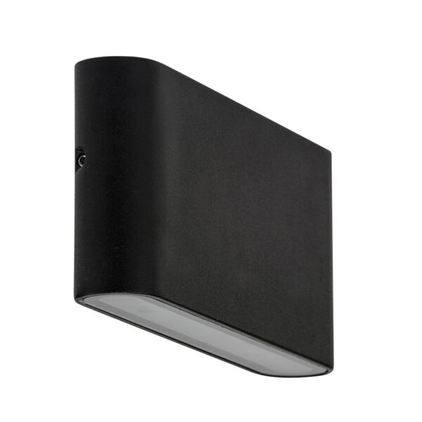 LISSE 6W 240V TRI-COLOUR LED FIXED DOWN WALL WASHER MATT BLACK (HV3643T-BLK-240V) - Image 3