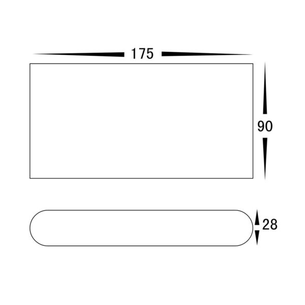 LISSE 10W 240V TRI-COLOUR LED UP/DOWN WALL WASHER MATT WHITE (HV3644T-WHT-240V) - Image 3