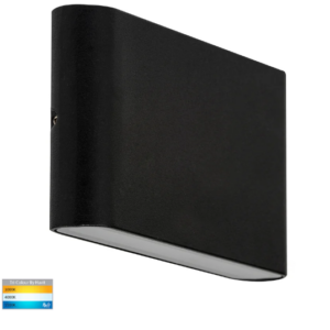 LISSE 10W 240V TRI-COLOUR LED UP/DOWN WALL WASHER MATT BLACK (HV3644T-BLK-240V) - Image 3