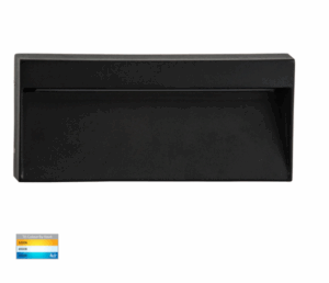 VIRSMA 6W 240V LED EXTERIOR STEP LIGHT - BLACK/WHITE (HV3275T)