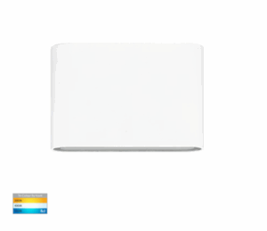 LISSE 4W 12V LED TRI-COLOUR, FIXED DOWN WALL WASHER - WHITE/BLACK (HV3641T-12V)