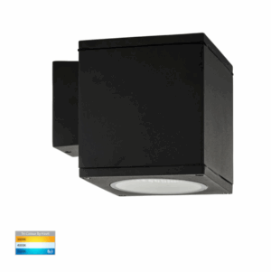 PORTER 15W LED 240V SQUARE FIXED DOWN WASHER - WHITE/BLACK (HV3628T-SQ)