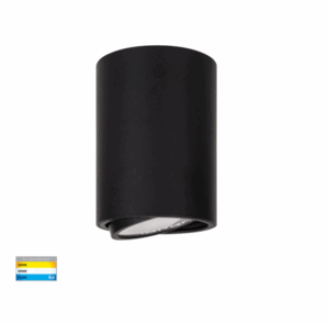 NELLA 12W TRI-COLOUR, SURFACE MOUNTED (ADJUSTABLE) LED DOWN LIGHT - WHITE/BLACK (HV5813T)