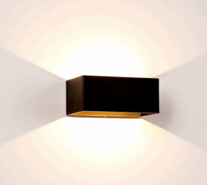 MIA 9W TRI-COLOUR LED EXTERIOR WALL LIGHT- WHITE/BLACK (HV3665T)