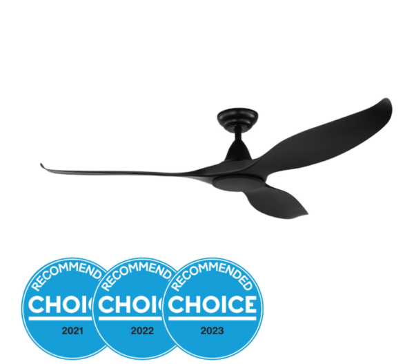 NOOSA 60" (1520mm) BLACK DC CEILING FAN ONLY (203372) - Image 2