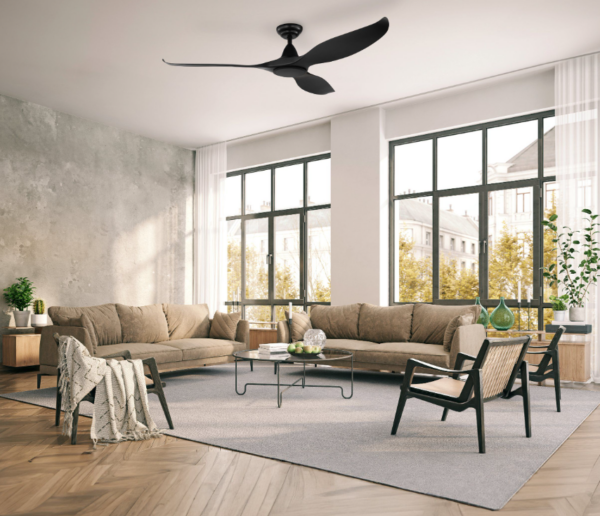 NOOSA 60" (1520mm) BLACK DC CEILING FAN ONLY (203372) - Image 5