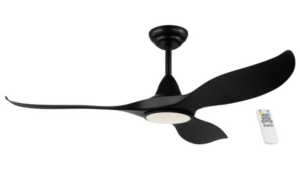NOOSA 52" (1320mm) BLACK DC CEILING FAN WITH LED LIGHT (202969)