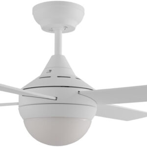 Heron 48" (1200mm) White AC Ceiling Fan + E27 Light (HERON-448-WH-E27)