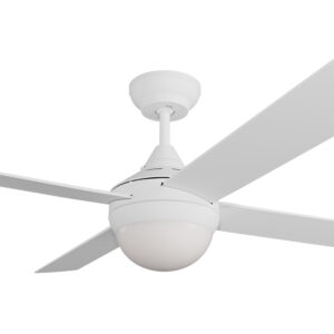 Heron 48" (1200mm) White AC Ceiling Fan + E27 Light (HERON-448-WH-E27) - Image 2