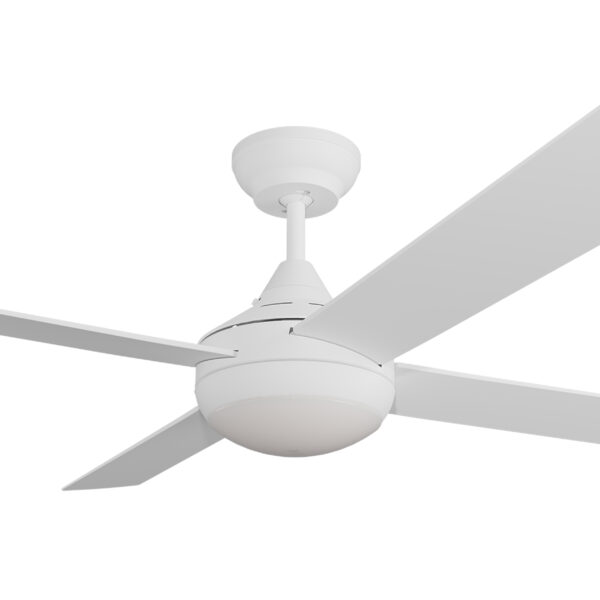 Heron 48" (1200mm) White AC Ceiling Fan + LED Light (HERON-448-WH-LED) - Image 2