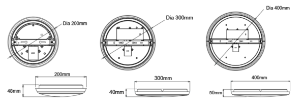 CONRAD LED OYSTER LIGHT CCT (MLCO345) - Image 2