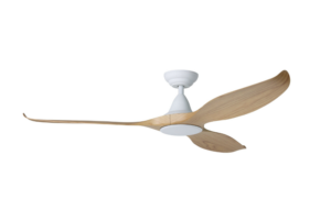 NOOSA 60" (1520mm) WHITE/BLACKBUTT DC CEILING FAN ONLY (20684916)