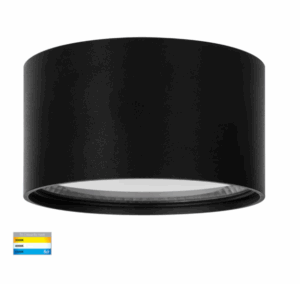 NELLA 18W TRI-COLOUR LED, SURFACE MOUNT DOWN LIGHT - WHITE/BLACK (HV5805T)