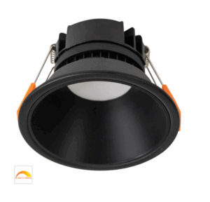 GLEAM 9W LED (DIM TO WARM) FIXED ROUND DOWN LIGHT - BLK/ASSORTED COLOURS (HV5528D2W)