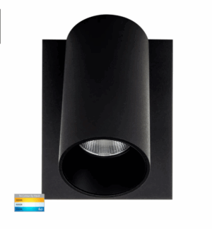 REVO 1LT EXTERIOR SINGLE ADJUSTABLE SPOTLIGHT - WHITE/BLACK (HV3681T)