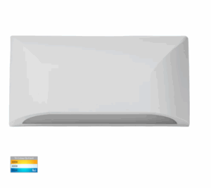 SEEVIVE 5W 12V RECTANGLE SURFACE MOUNTED DOWN STEP LIGHT - WHITE/BLACK (HV3225T)