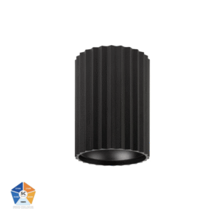 NELLA Ribbed 7w Surface Mounted LED Downlight Black/White