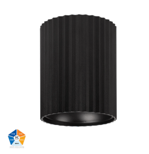 NELLA Ribbed 24w Surface Mounted LED Downlight Black/White